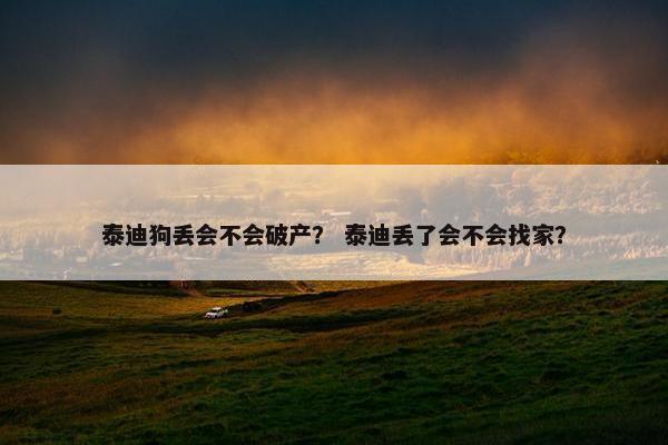 泰迪狗丢会不会破产？ 泰迪丢了会不会找家？