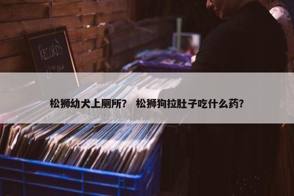 松狮幼犬上厕所？ 松狮狗拉肚子吃什么药？