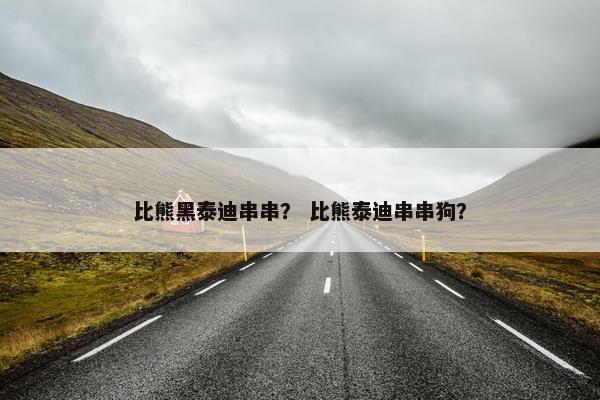 比熊黑泰迪串串？ 比熊泰迪串串狗？