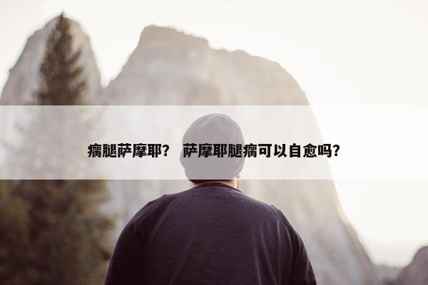 瘸腿萨摩耶？ 萨摩耶腿瘸可以自愈吗？