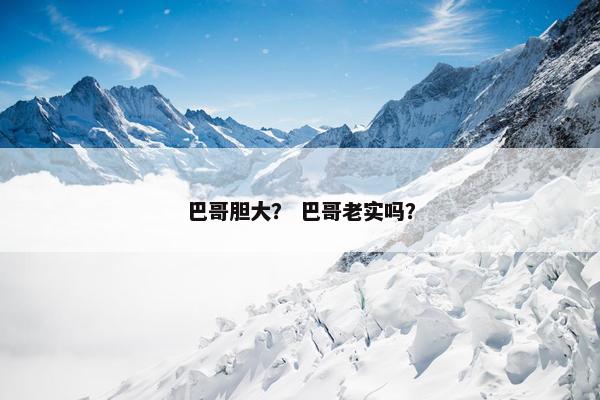 巴哥胆大？ 巴哥老实吗？