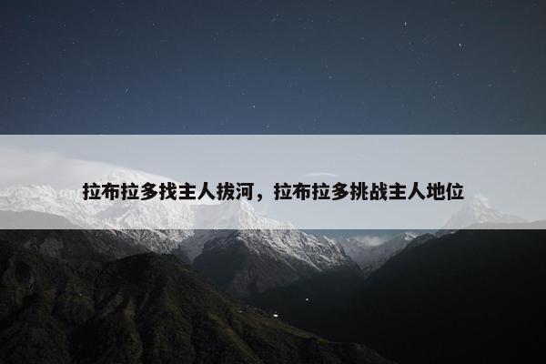 拉布拉多找主人拔河，拉布拉多挑战主人地位