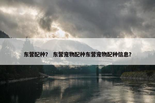 东营配种？ 东营宠物配种东营宠物配种信息？