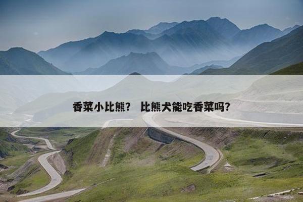 香菜小比熊？ 比熊犬能吃香菜吗？