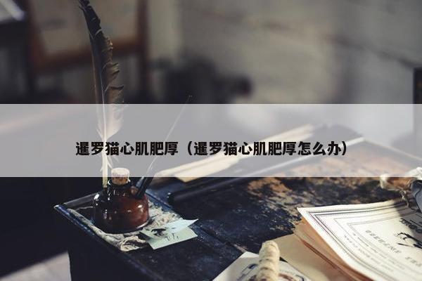 暹罗猫心肌肥厚（暹罗猫心肌肥厚怎么办）