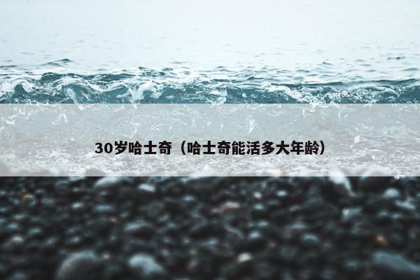 30岁哈士奇（哈士奇能活多大年龄）
