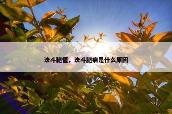 法斗腿懂，法斗腿瘸是什么原因