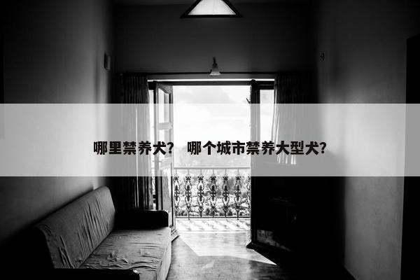 哪里禁养犬？ 哪个城市禁养大型犬？