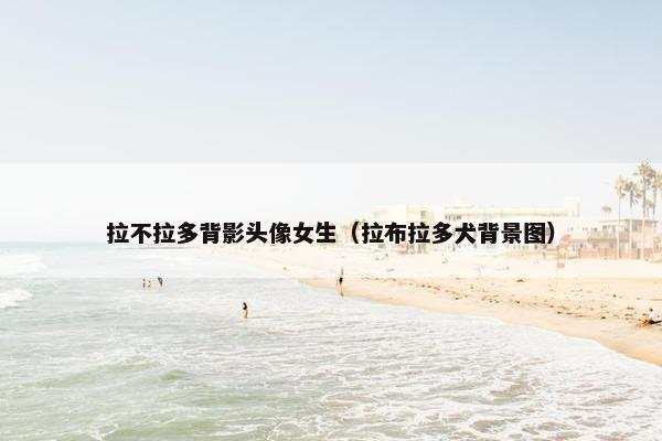 拉不拉多背影头像女生（拉布拉多犬背景图）