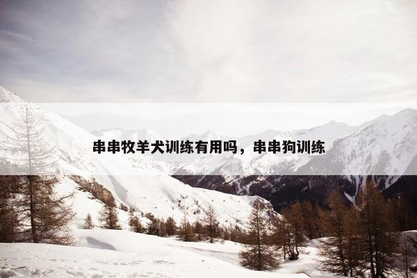 串串牧羊犬训练有用吗，串串狗训练