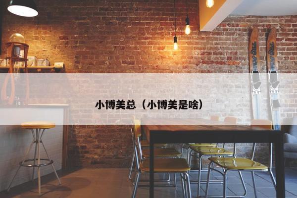 小博美总（小博美是啥）