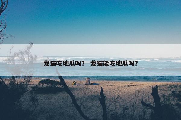 龙猫吃地瓜吗？ 龙猫能吃地瓜吗？