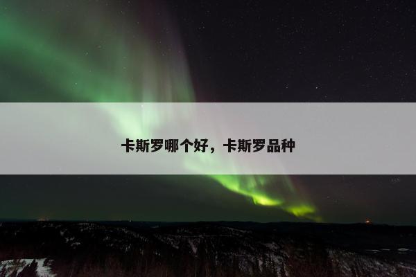卡斯罗哪个好，卡斯罗品种