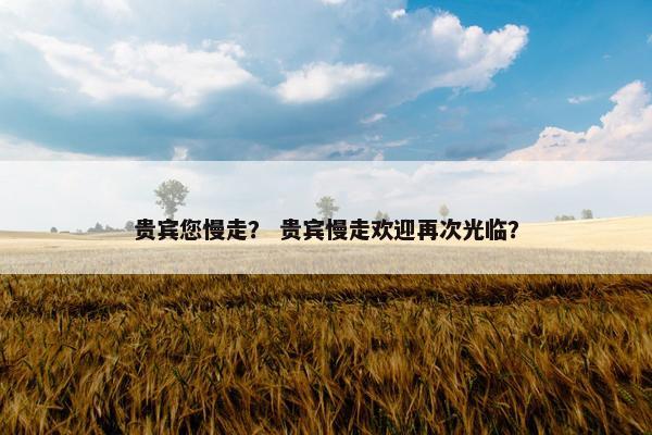 贵宾您慢走？ 贵宾慢走欢迎再次光临？