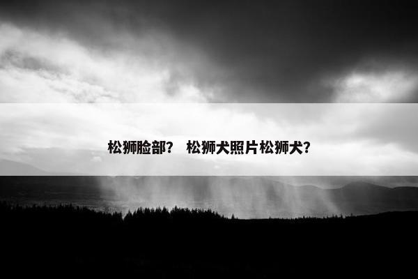 松狮脸部？ 松狮犬照片松狮犬？