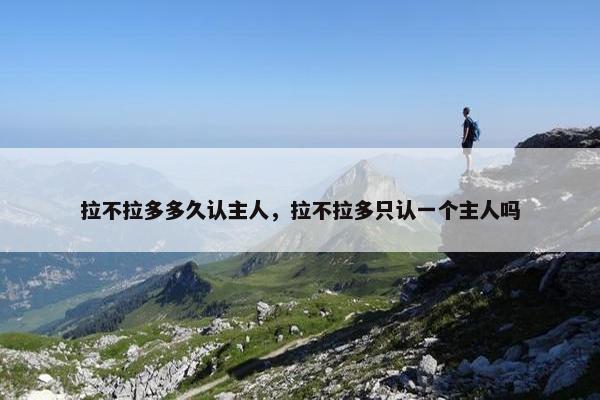 拉不拉多多久认主人，拉不拉多只认一个主人吗