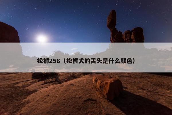 松狮258（松狮犬的舌头是什么颜色）
