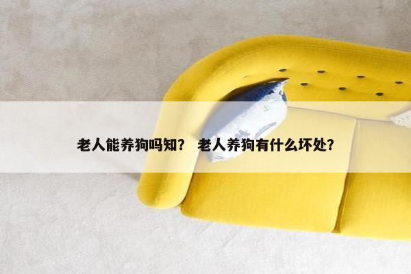 老人能养狗吗知？ 老人养狗有什么坏处？