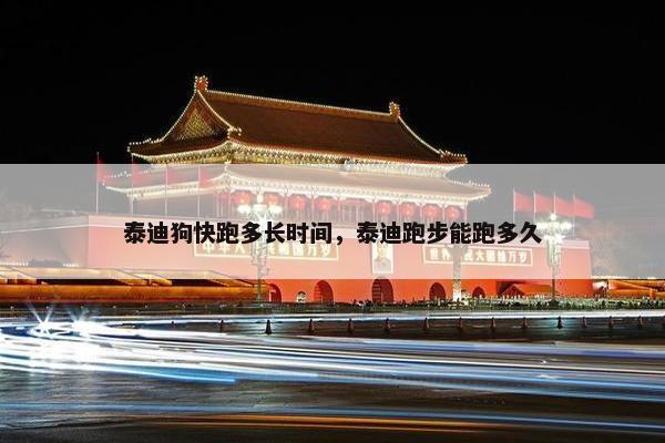 泰迪狗快跑多长时间，泰迪跑步能跑多久