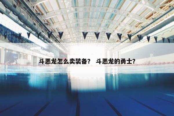 斗恶龙怎么卖装备？ 斗恶龙的勇士？