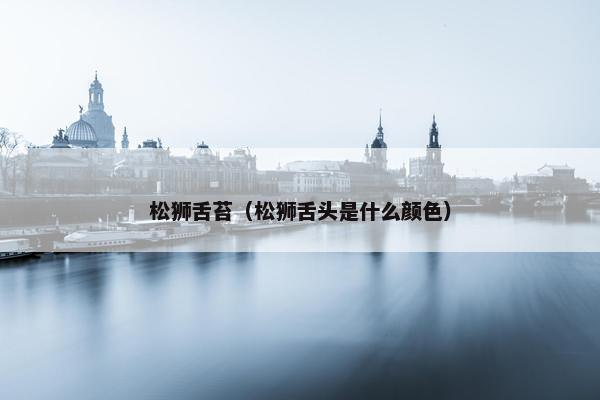 松狮舌苔（松狮舌头是什么颜色）