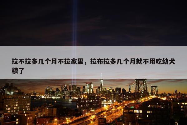 拉不拉多几个月不拉家里，拉布拉多几个月就不用吃幼犬粮了