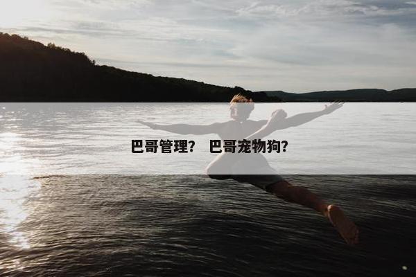 巴哥管理？ 巴哥宠物狗？