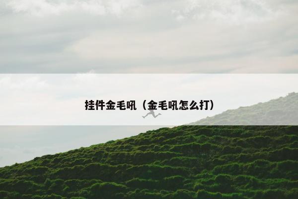 挂件金毛吼（金毛吼怎么打）