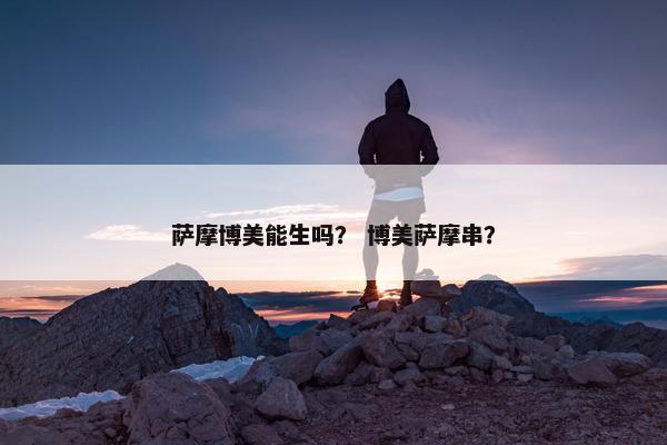 萨摩博美能生吗？ 博美萨摩串？