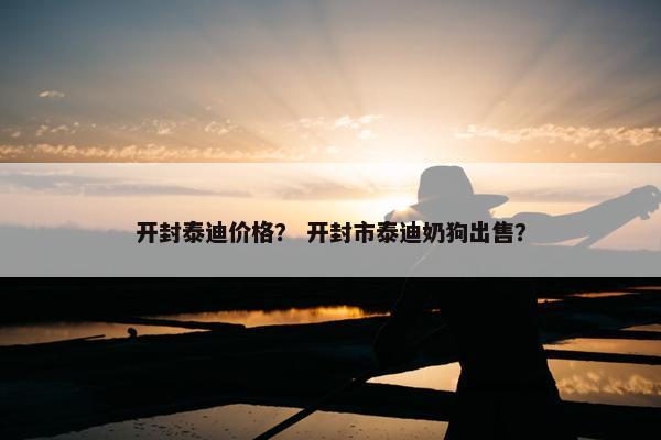 开封泰迪价格？ 开封市泰迪奶狗出售？