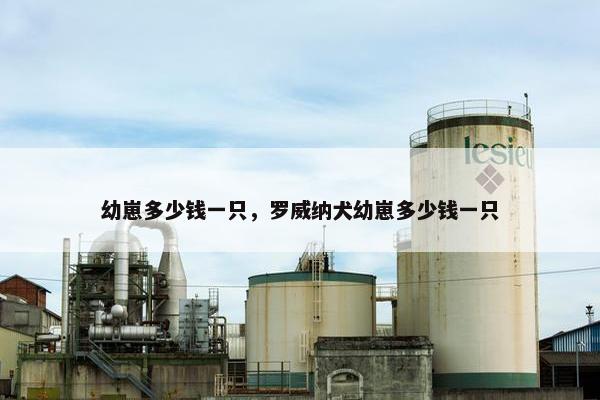 幼崽多少钱一只，罗威纳犬幼崽多少钱一只