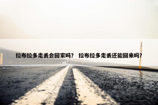 拉布拉多走丢会回家吗？ 拉布拉多走丢还能回来吗？
