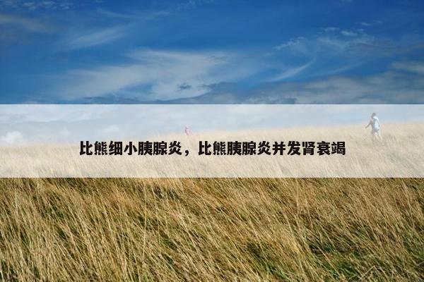 比熊细小胰腺炎，比熊胰腺炎并发肾衰竭