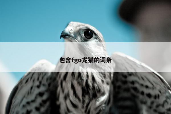 包含fgo龙猫的词条