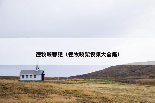 德牧咬罪犯（德牧咬架视频大全集）