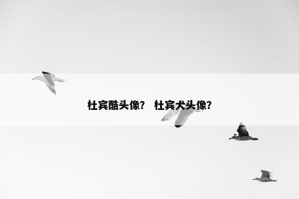 杜宾酷头像？ 杜宾犬头像？