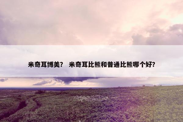米奇耳博美？ 米奇耳比熊和普通比熊哪个好？