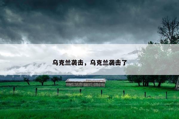 乌克兰袭击，乌克兰袭击了