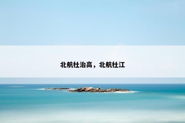 北航杜治高，北航杜江