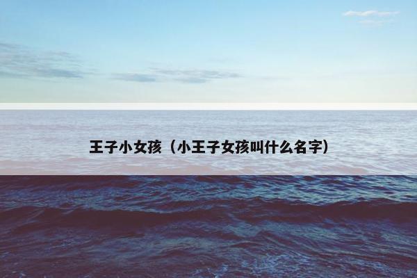 王子小女孩（小王子女孩叫什么名字）