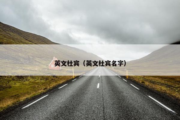英文杜宾（英文杜宾名字）
