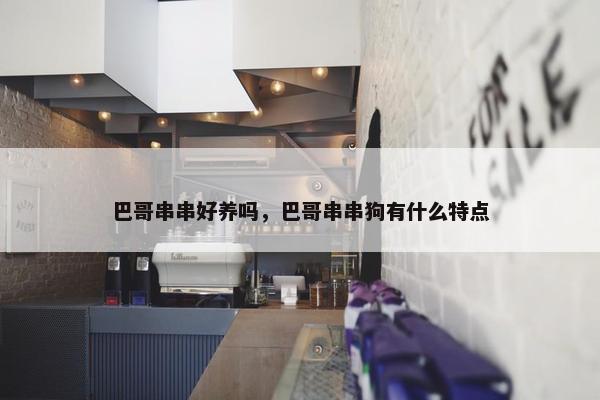 巴哥串串好养吗，巴哥串串狗有什么特点