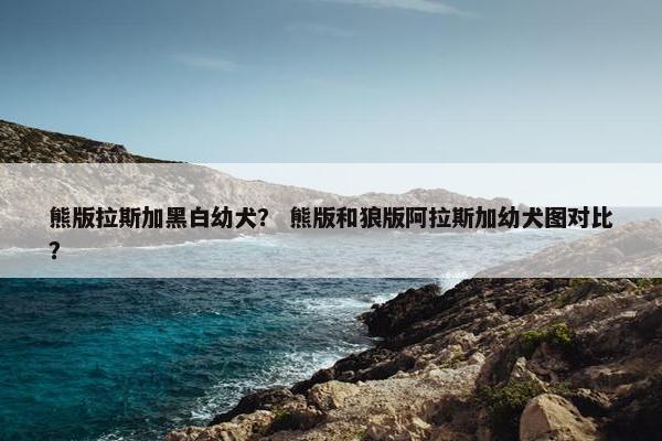 熊版拉斯加黑白幼犬？ 熊版和狼版阿拉斯加幼犬图对比？