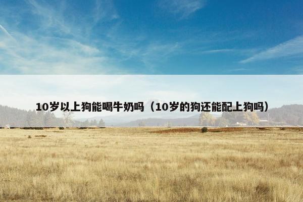 10岁以上狗能喝牛奶吗（10岁的狗还能配上狗吗）