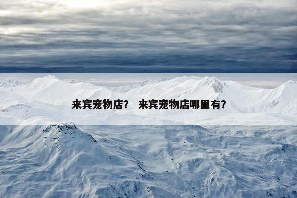 来宾宠物店？ 来宾宠物店哪里有？