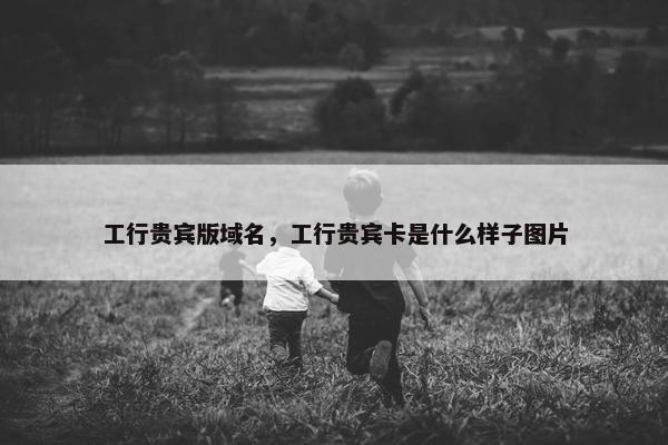 工行贵宾版域名，工行贵宾卡是什么样子图片