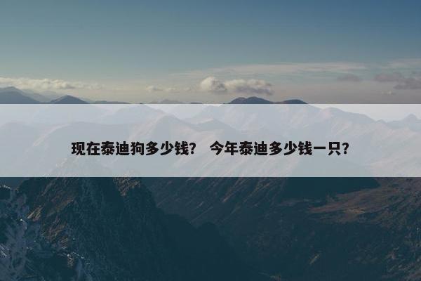 现在泰迪狗多少钱？ 今年泰迪多少钱一只？