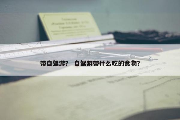 带自驾游？ 自驾游带什么吃的食物？