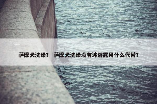 萨摩犬洗澡？ 萨摩犬洗澡没有沐浴露用什么代替？