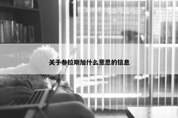 关于参拉斯加什么意思的信息